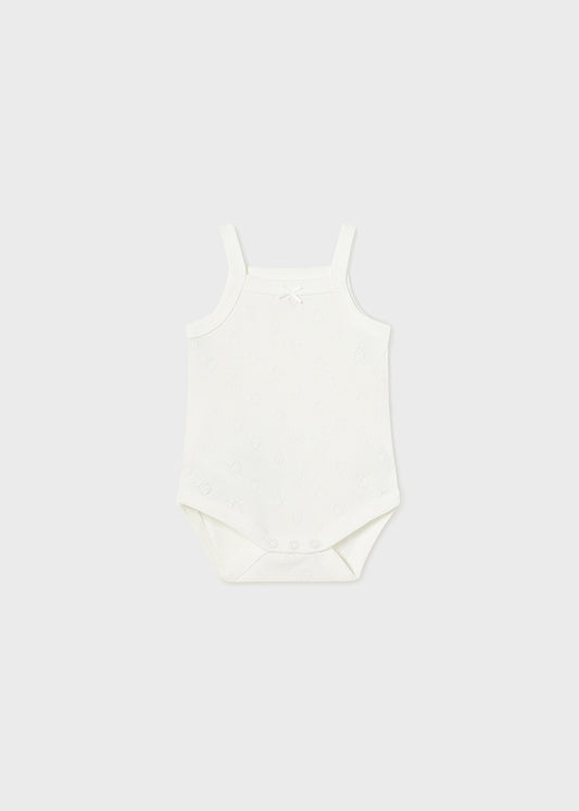 || Mayoral || Basis romper pointelle crème - Newborn