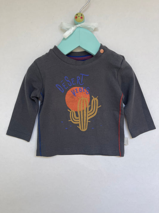 Noppies t-shirt met cactus print