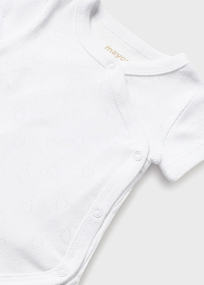|| Mayoral || Basis overslag romper pointelle wit - Newborn