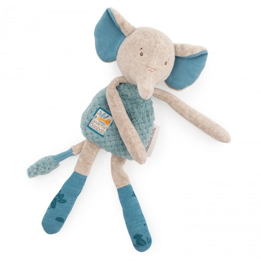 || Moulin Roty || Knuffeldoek rammelaar - Olifant
