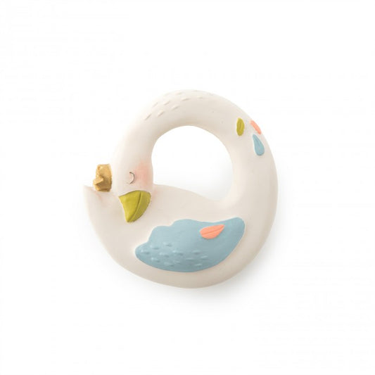 || Moulin Roty || Natuurrubber bijtring - Zwaan